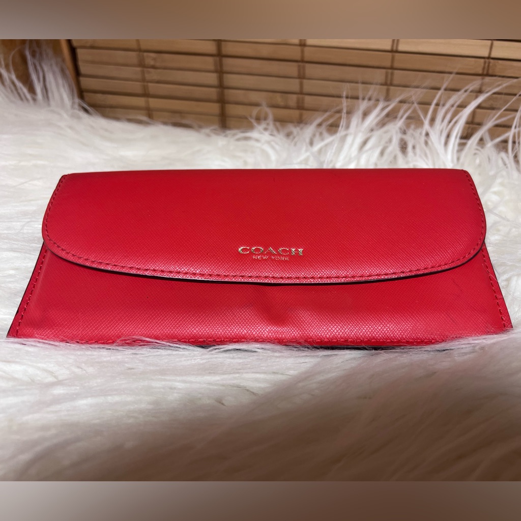 Coach Red Slim Wallet